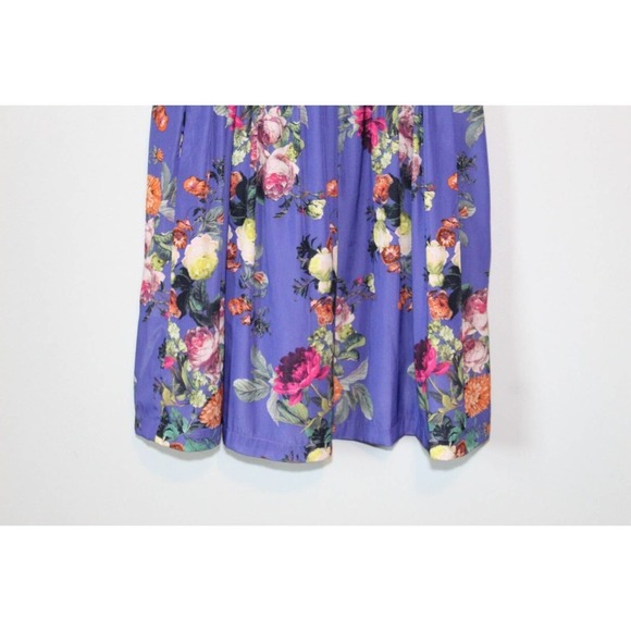 ✨2/$20 ModCloth Bea & Dot Floral Fit Flare Dress Lay of the Landscape XS H14784 - Picture 4 of 11
